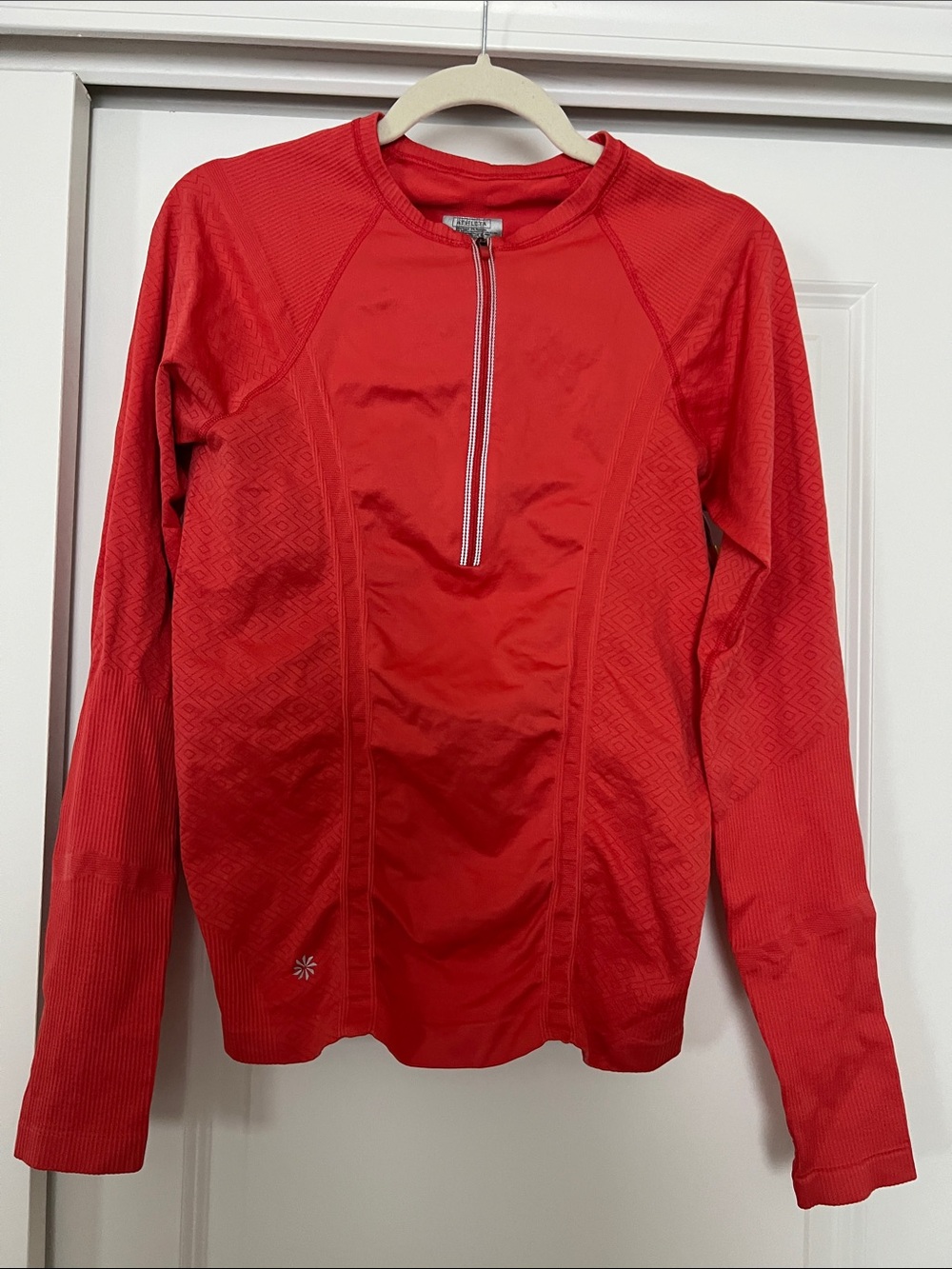 Athleta Half-Zip Coral Pullover Jacket